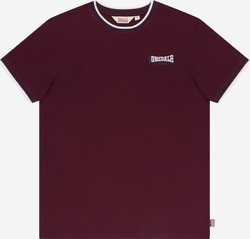 LONSDALE - Camiseta 'Quin' en rojo: frente