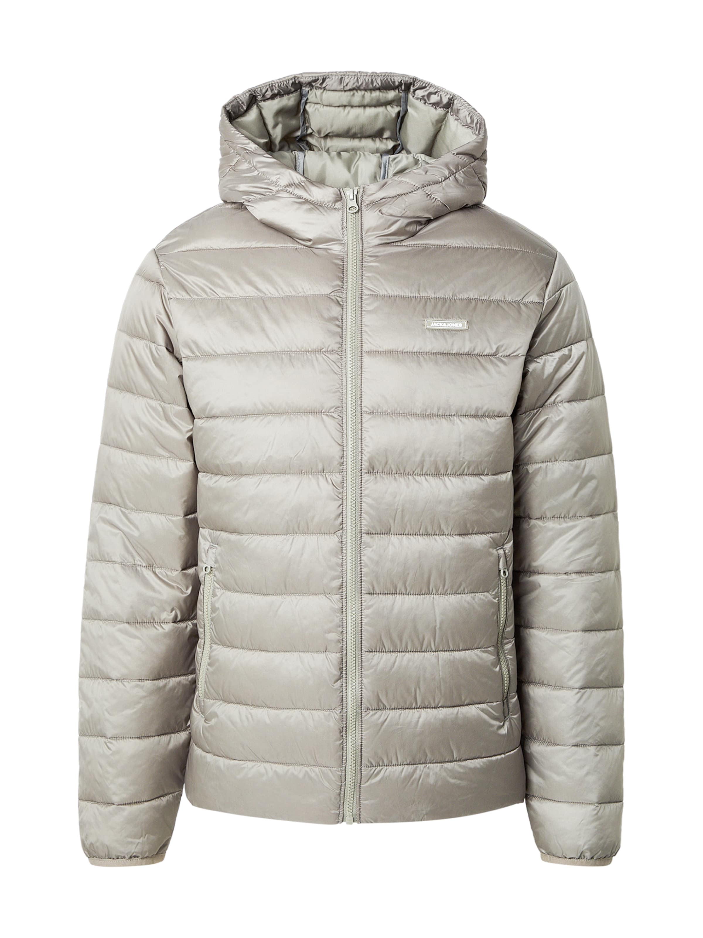 JACK & JONES Демисезонная куртка 'JWHLOGAN' в Серый: спереди