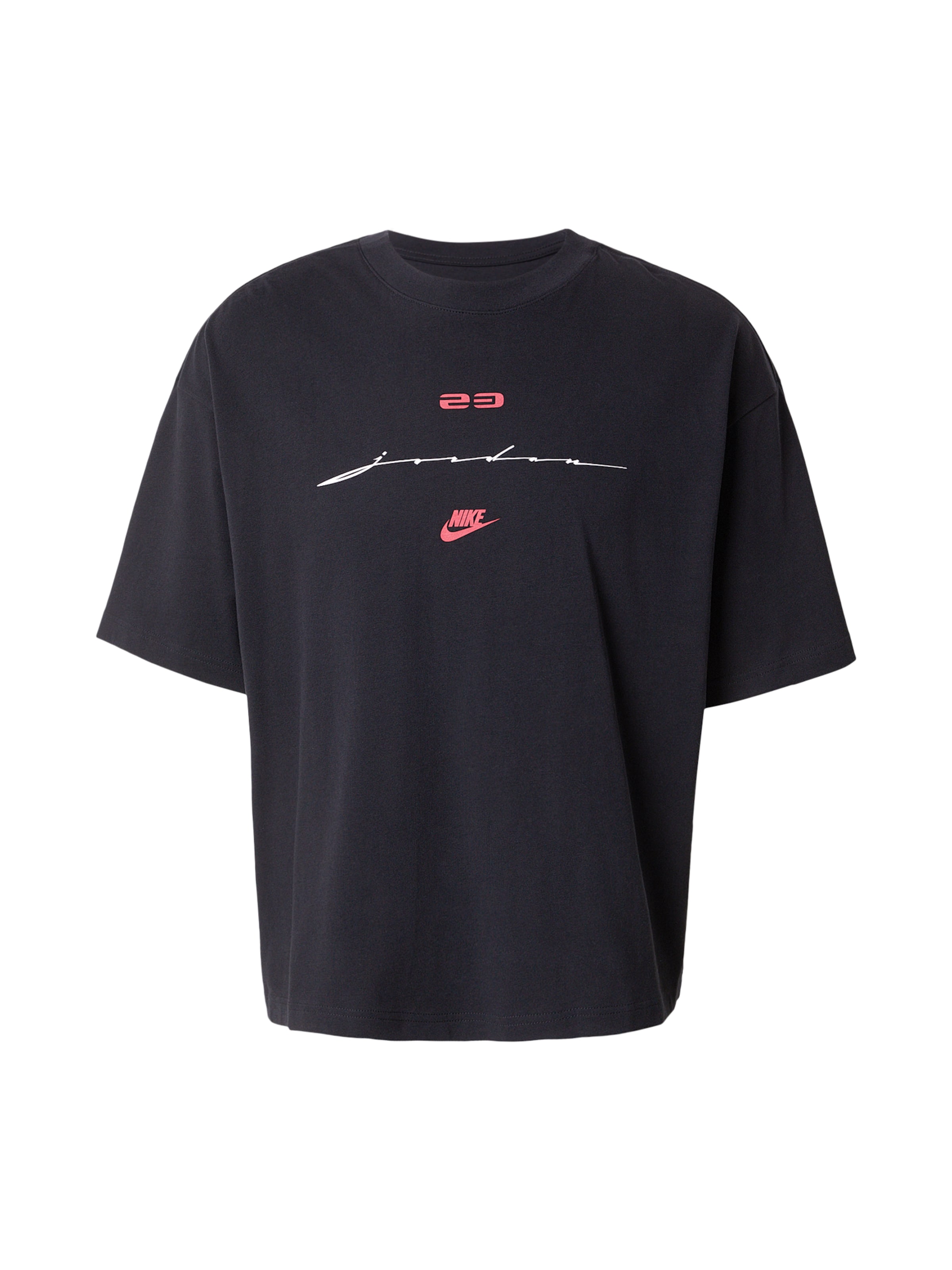 Jordan Μπλουζάκι σε μαύρο: μπροστά