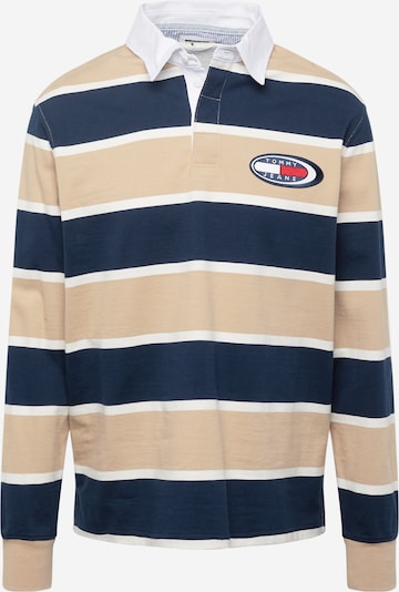 Tommy Jeans Shirt in de kleur Sand / Navy / Rood / Wit, Productweergave