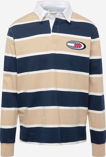 Maglietta Tommy Jeans di colore sabbia / navy / rosso / bianco, Visualizzazione prodotti