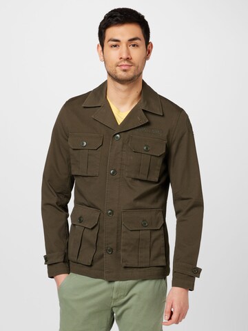 Schott NYCPrijelazna jakna - zelena boja: prednji dio