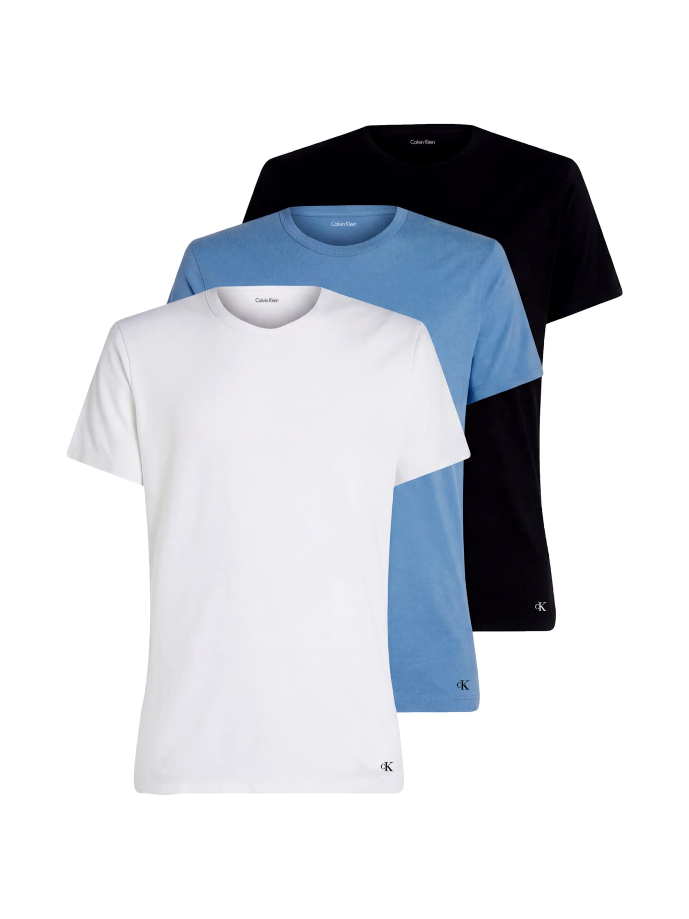 Calvin Klein Camiseta en L en azul / negro / blanco, Vista del producto
