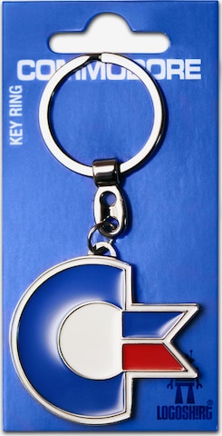 LOGOSHIRT Key Ring in Blue: front