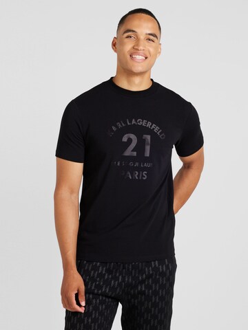 Karl Lagerfeld T-Shirt in Schwarz: Vorderseite