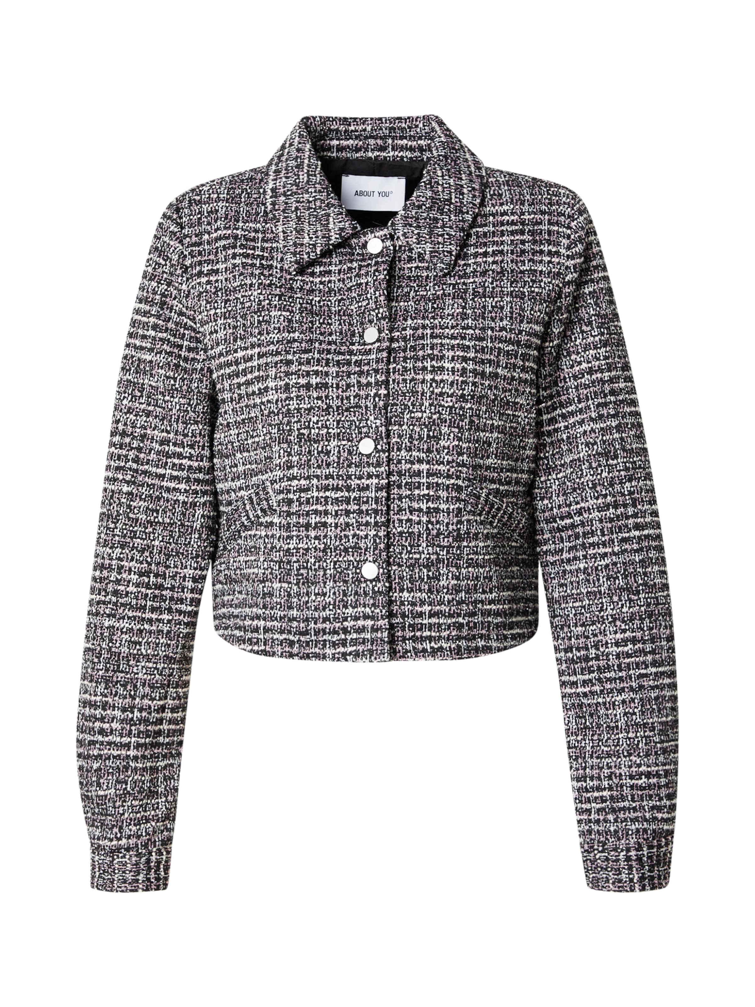 ABOUT YOU Демисезонная куртка 'Joy' в Черный: спереди