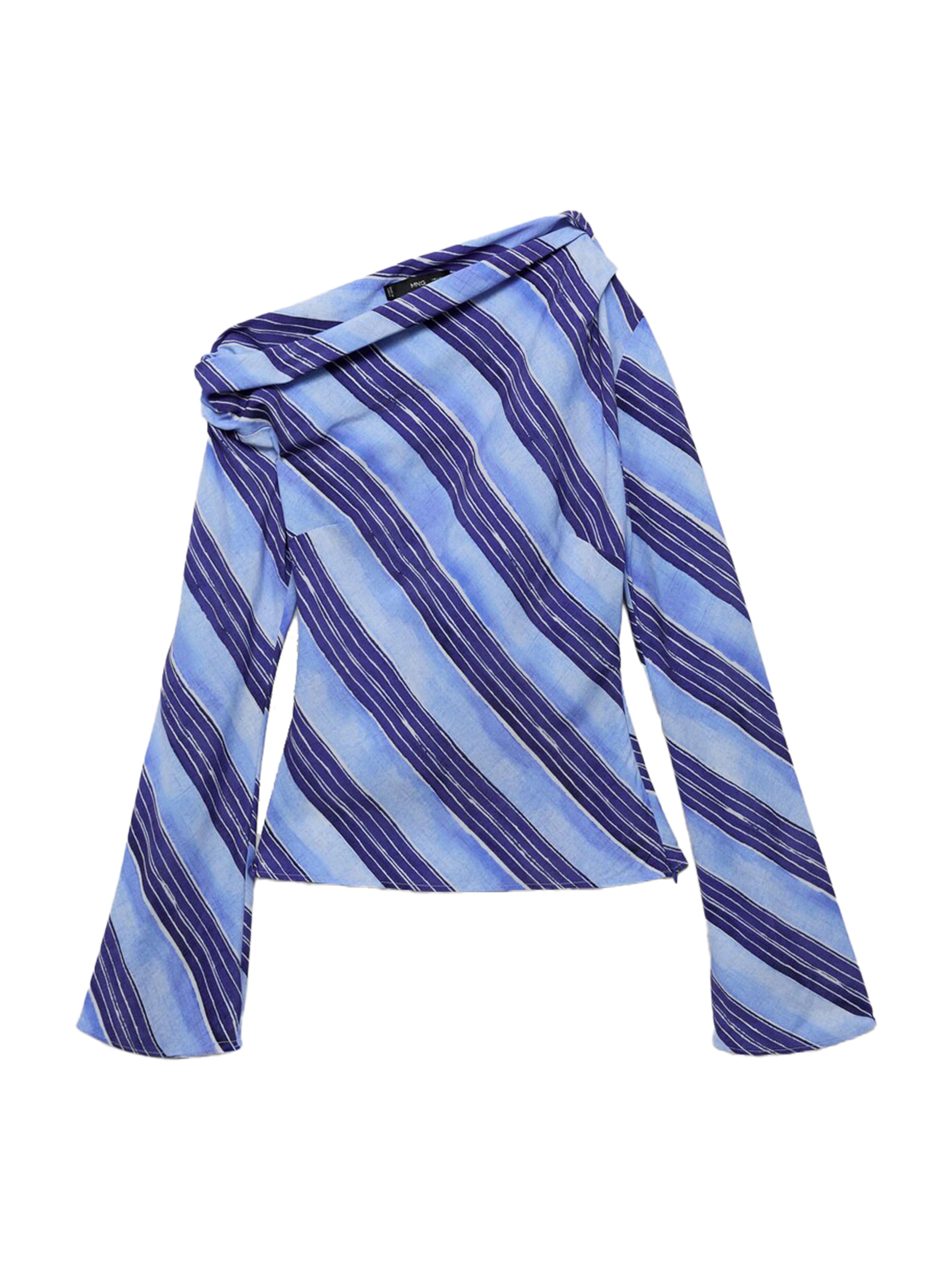 MANGO Blúzka 'CELESTE' - Modrá: predná strana