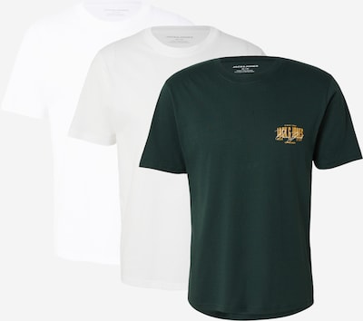 XS dydžio Marškinėliai 'JJAERO' iš JACK & JONES, spalva – šviesiai pilka / tamsiai žalia / oranžinė / balta, Prekių apžvalga