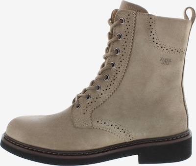 XAVER LUIS Schuhmanufaktur Schnürstiefel 'EMILIA - lässige Schnürboots' in 36 in dunkelbeige, Produktansicht