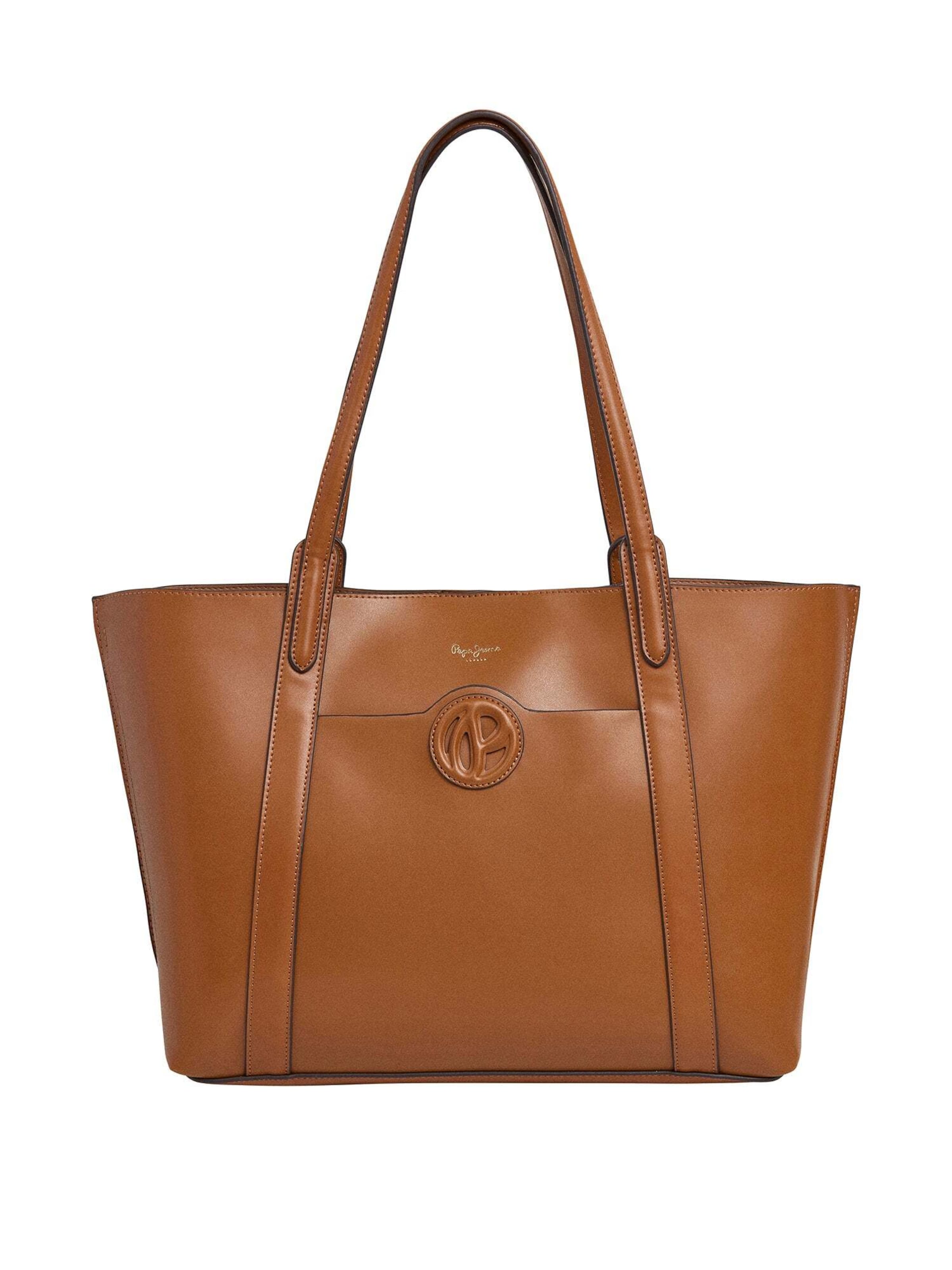Pepe Jeans Handtasche in Braun: Vorderseite