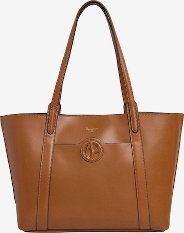 Sacs à main Pepe Jeans en marron : devant