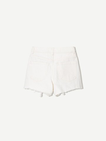 regular Jeans di Bershka in bianco