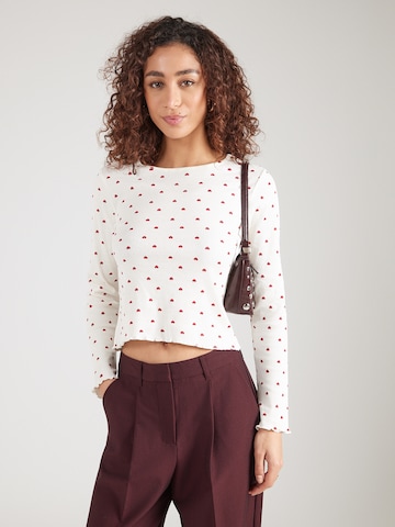 Hailys Футболка 'Em44mi' в Белый: спереди