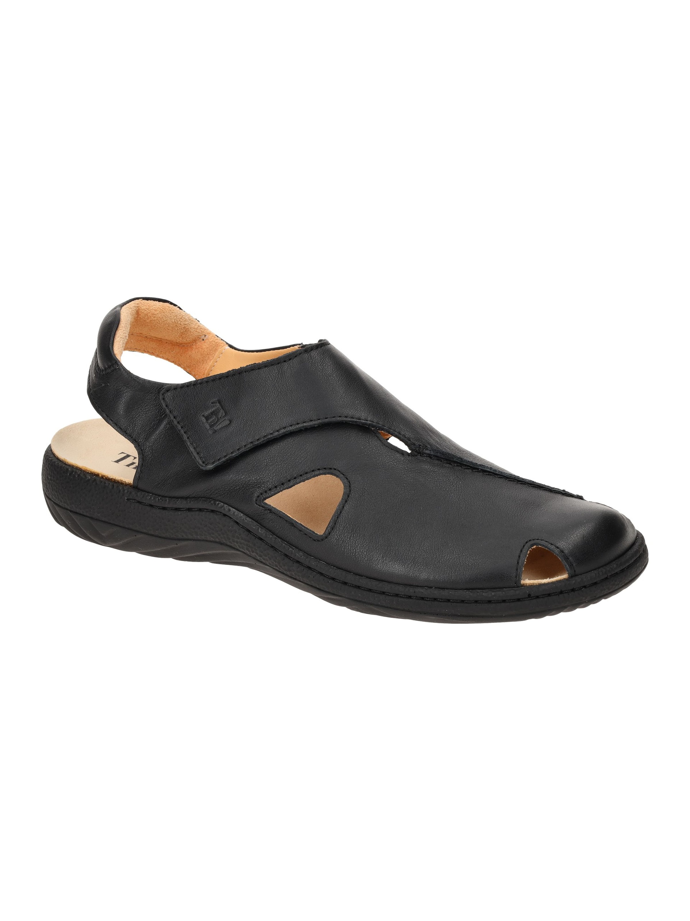 THINK! Sandals in Black: front