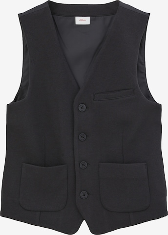 s.Oliver Vest in Black: front