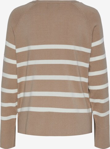 PIECES Pullover 'SIA' in Braun