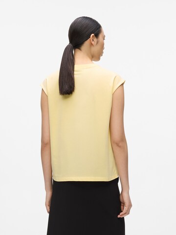 Karl Lagerfeld - Camiseta 'Signature' en amarillo