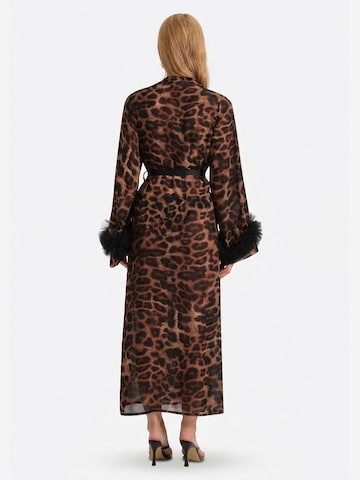Vivi Idee Dressing Gown 'leopard' in Brown