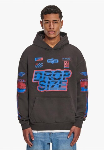 Sweat-shirt ' Dropsize Heavy Oversize Racing Hoodie ' Dropsize en noir : devant