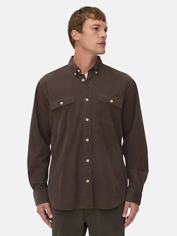 CAMEL ACTIVE Regular fit Риза в кафяво: отпред