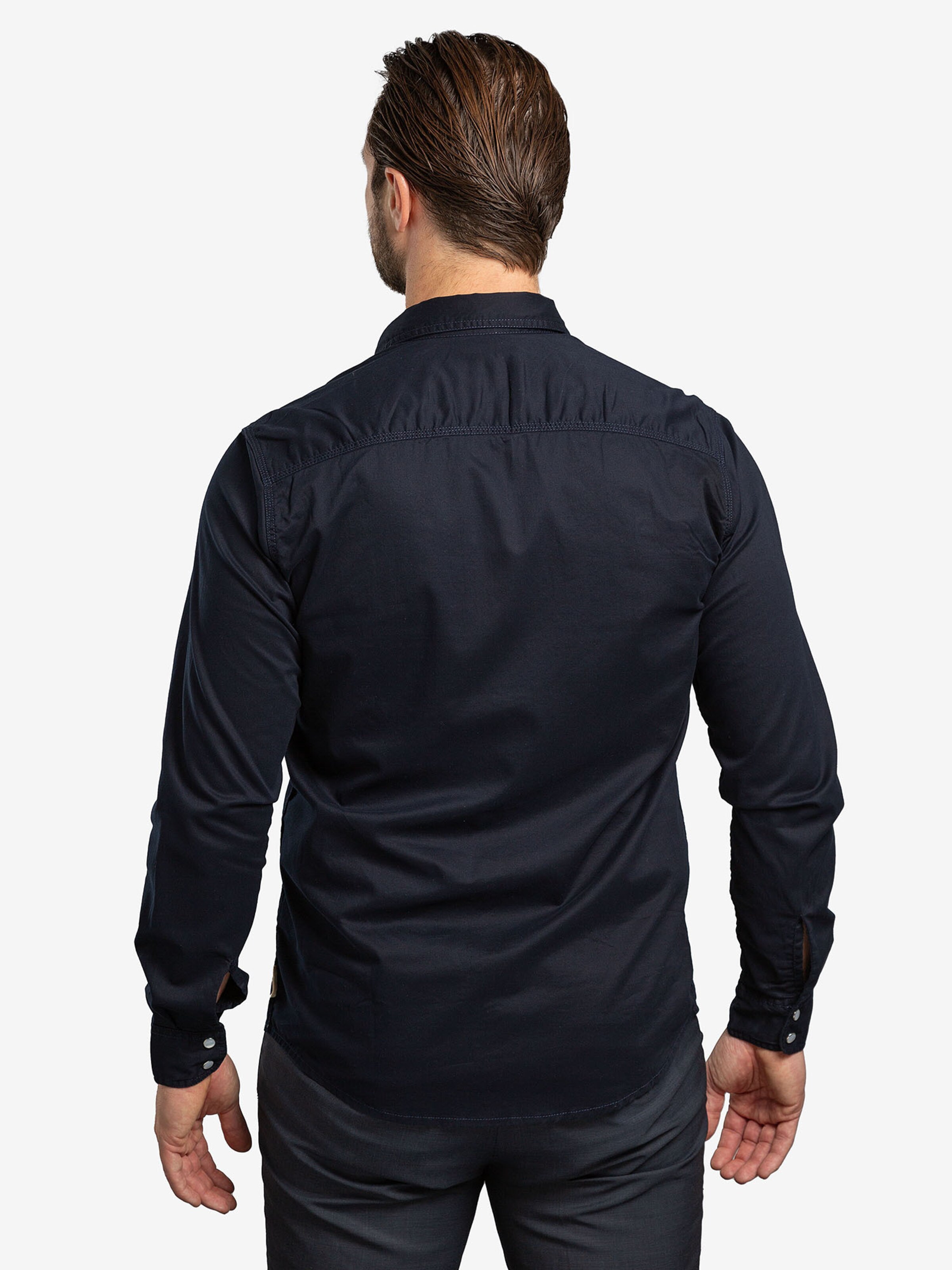 Checker - Ajuste regular Camisa ' Dynasty Denim ' en azul