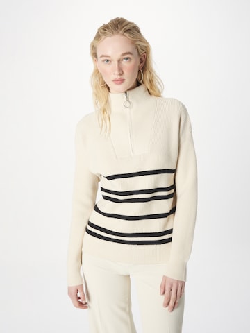 b.young Sweater 'Milo' in Beige: front