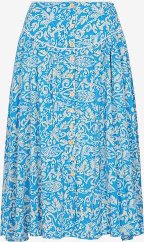 usha FESTIVAL - Saia em azul: frente