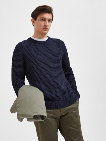 SELECTED HOMME Sweater 'Remy' in Blue