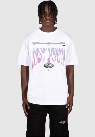 Lost Youth Shirt 'Authentic' in Wit: voorkant
