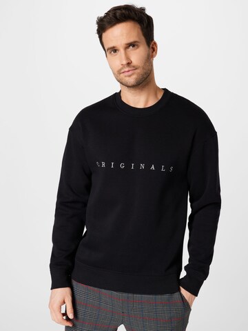 Sweat-shirt JACK & JONES en noir : devant