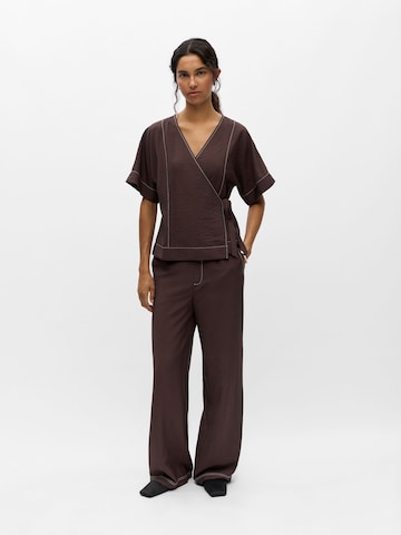 Camicia da donna 'OBJJacira' di OBJECT in marrone