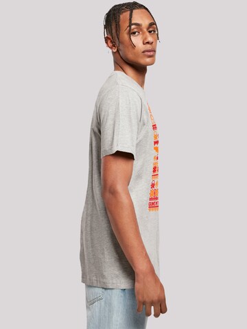 T-Shirt 'Guns And Roses Christmas' F4NT4STIC en gris