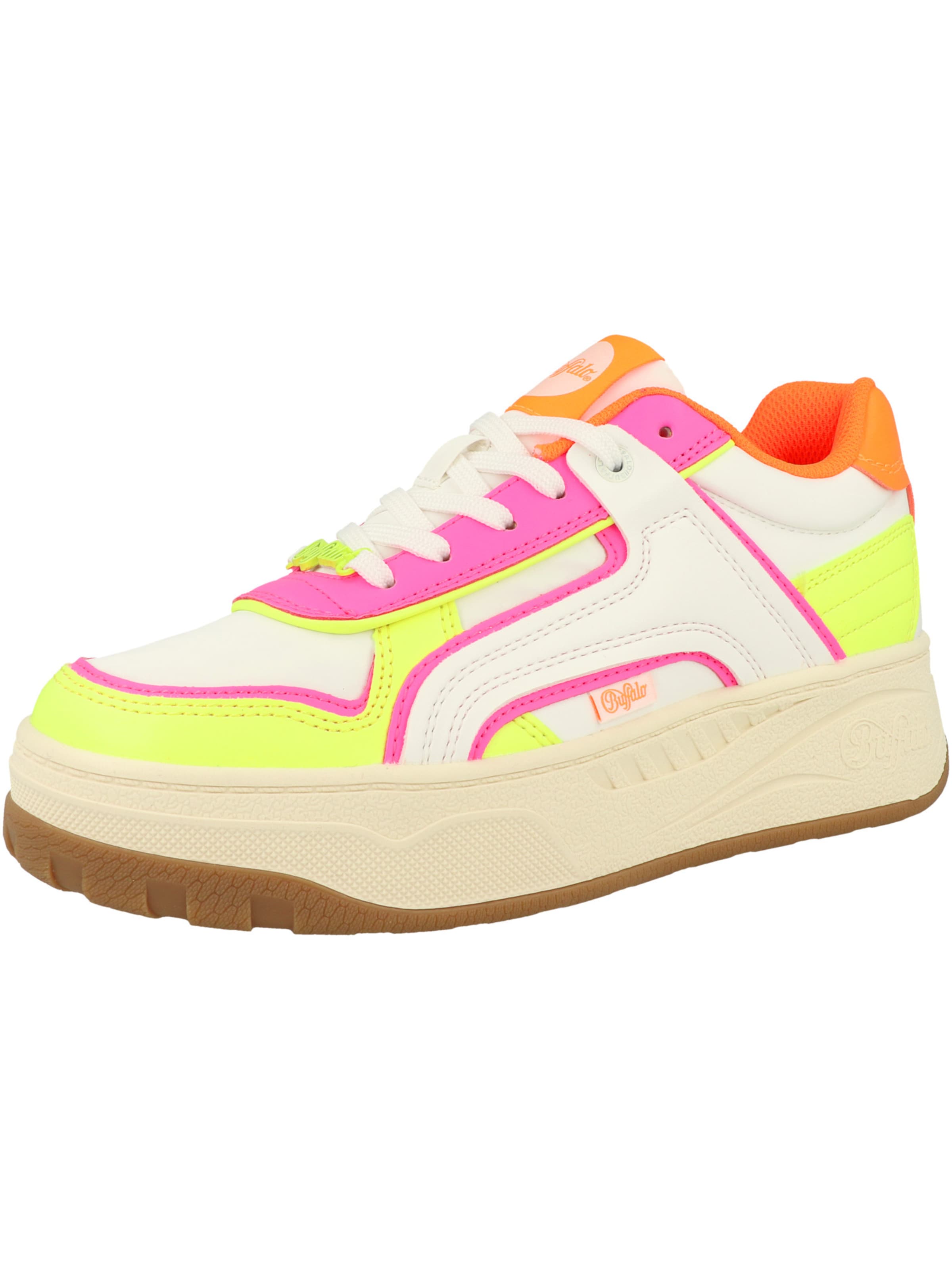 Baskets basses ' Milano ' BUFFALO en rose : devant