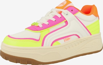 Baskets basses ' Milano ' BUFFALO en rose : devant