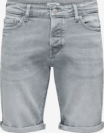 Only & Sons Τζιν 'ONSPly' σε γκρι: μπροστά