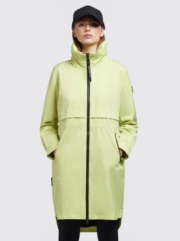 khujo Between-Seasons Coat 'Ariana2' in Green: front