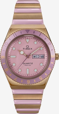 TIMEX Quartz Analog Watch ' Q Timex ' in Pink: Vorderseite