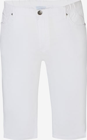 Zhenzi Regular Broek 'Twist 189' in Wit: voorkant