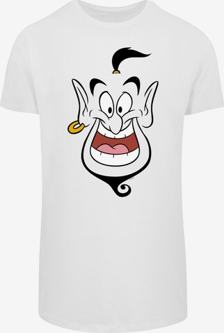 Maglietta 'Disney Aladdin Genie Face' di F4NT4STIC in bianco: frontale