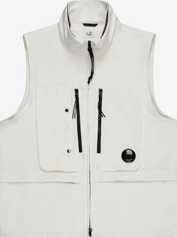 C.P. Company Weste in Weiß: Vorderseite