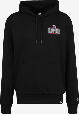 NEW ERA Athletic Sweatshirt 'NBA Los Angeles' in Black: front