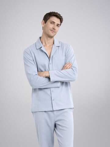 PANTONECLO Pyjama lang 'Pantoneclo Men’s Nightwear Set'‌ in Grau
