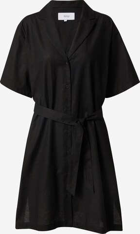 MAKIA - Vestidos camiseiros 'Kiara' em preto: frente