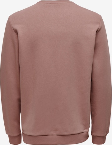 Only & Sons Regular fit Sweatshirt 'Ceres' in Pink