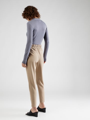 VERO MODA Tapered Bukser med lægfolder 'AVA' i beige