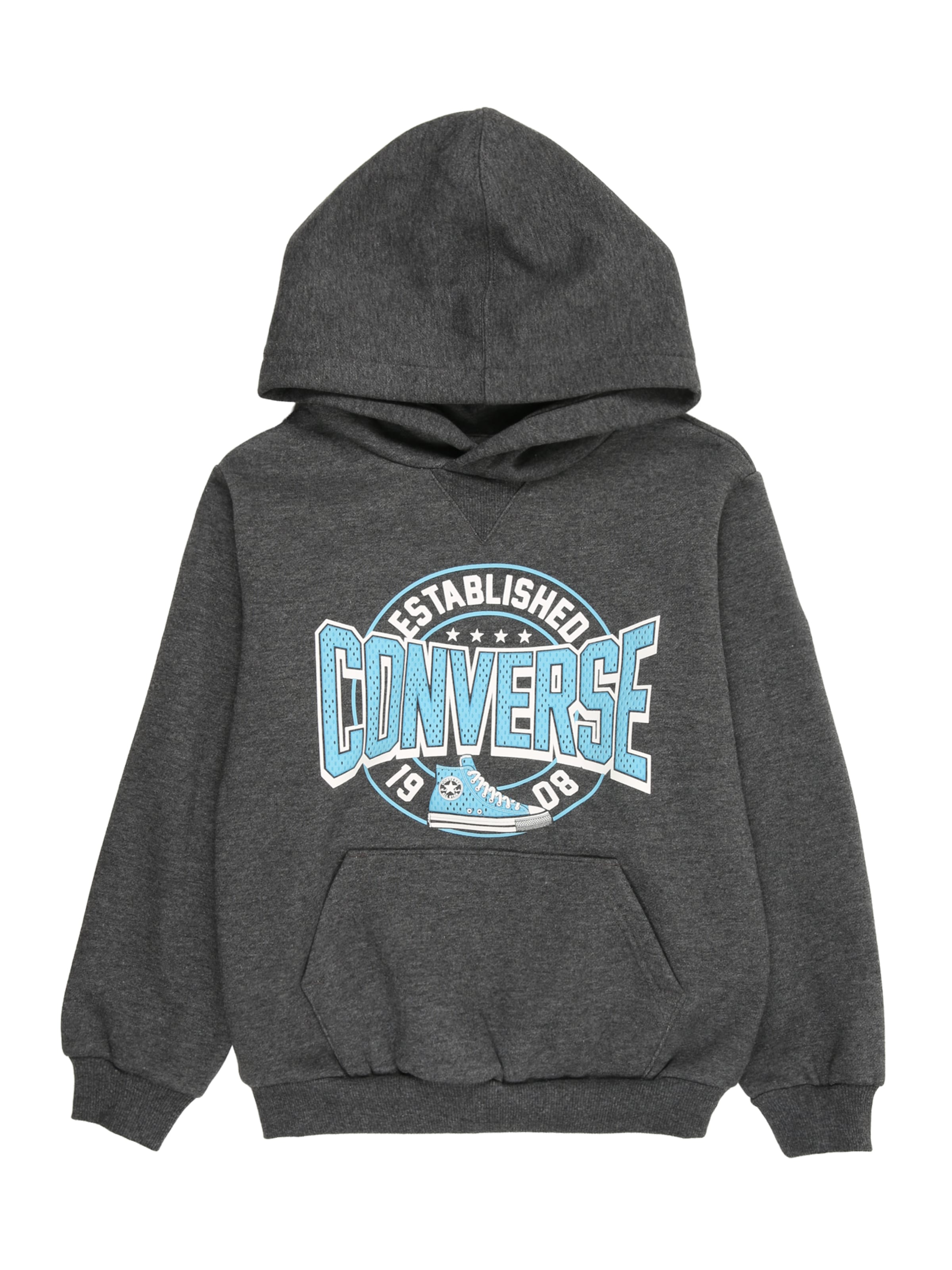 pelēks CONVERSE Sportisks džemperis 'HERITAGE': no priekšpuses