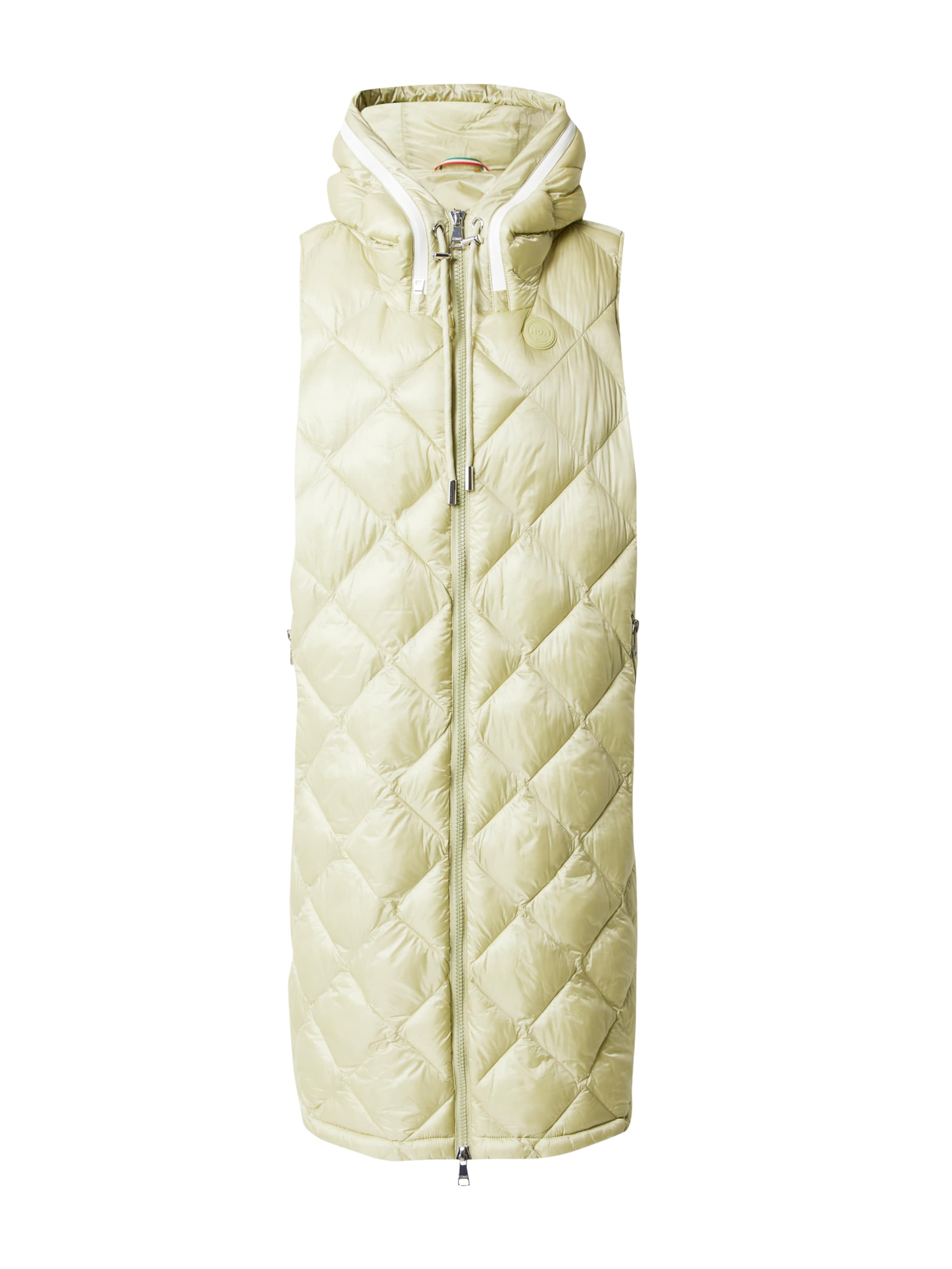 No. 1 Como Vest 'BIBBI' in Green: front