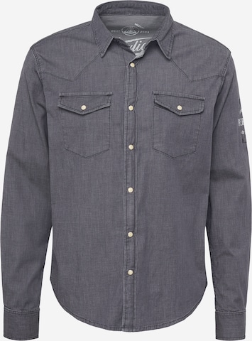 Herrlicher - Ajuste regular Camisa 'Clint' en negro: frente