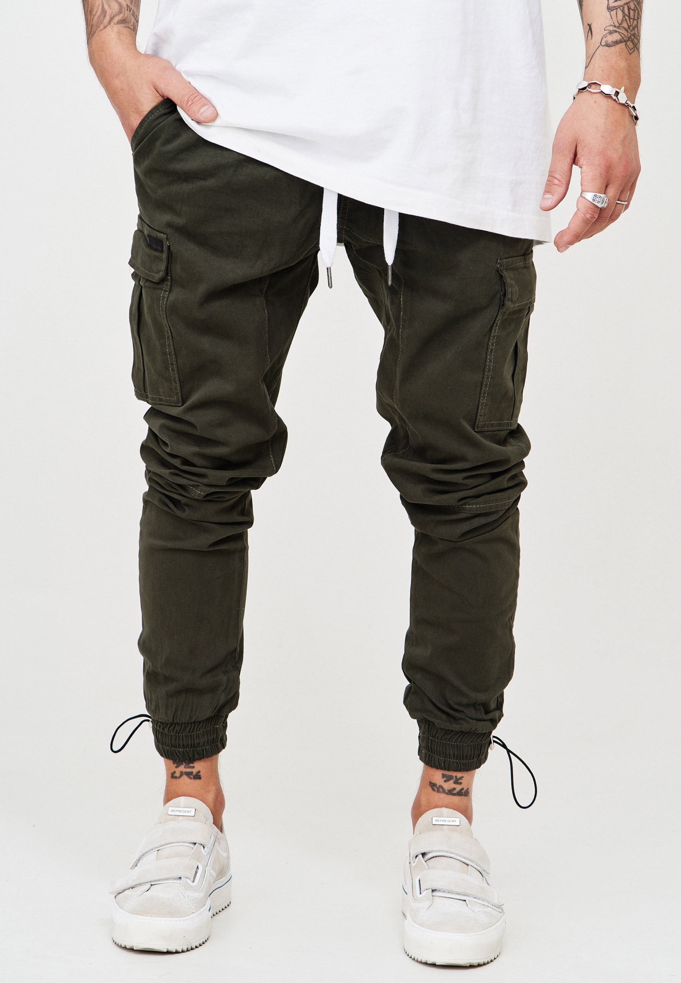 Männer Hosen behype Cargohose 'LENNY' in Khaki - FV71196 Männer Hosen behype Cargohose 'LENNY' in Khaki - FV71196