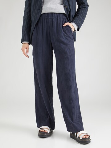 Smith&Soul Wide leg Broek in Blauw: voorkant